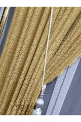 Hardal örme model sık pile tek kanat fon perde