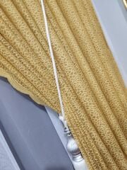 Hardal örme model sık pile tek kanat fon perde