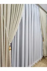 Vizyon örme model sık pile tek kanat fon perde