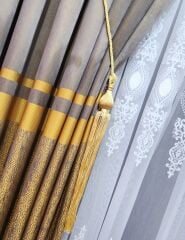 Tek adet gold braçol - perde tutacağı , perde aksesuarı