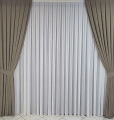 Vizyon sık pile tek kanat kadife kumaş fon perde