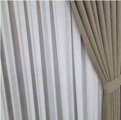 Vizyon sık pile tek kanat kadife kumaş fon perde