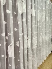 Beyaz prenses model çocuk odası tül perde