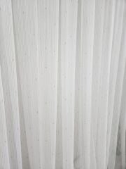 Gold düz model zincir tül perde